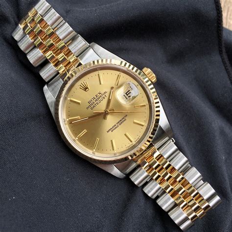 buy rolex datejust 16233 champagne dial two tone|rolex datejust 16233 day night.